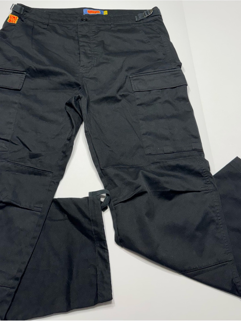 Empyre Black Cargo Pants with Utility Flap Pockets